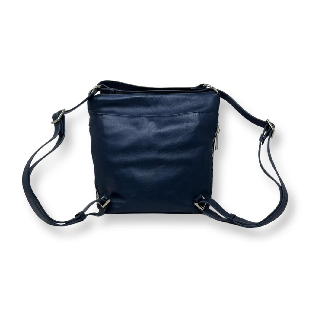 Sac à main transformable bleu marine - Josée
