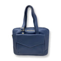 Sac de travail en cuir bleu marine - Sofia - PRÉCOMMANDE