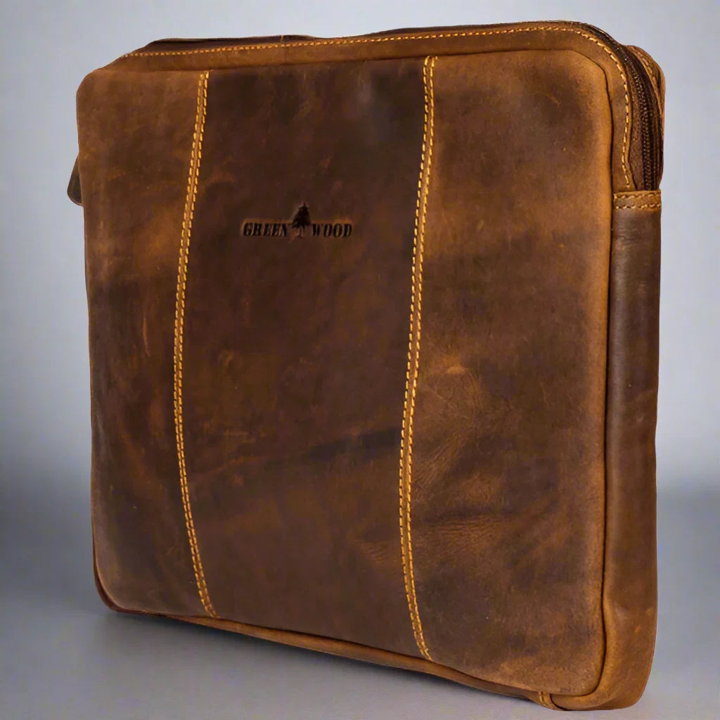 Greenwood Leather Laptop Sleeve for MacBook Pro/Air 13"