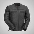 Open Road Men's Maverick Leather Motorcycle Jacket
