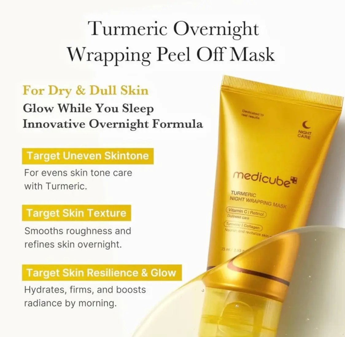 Medicube Kojic Acid Turmeric Night Wrapping Mask 75ml