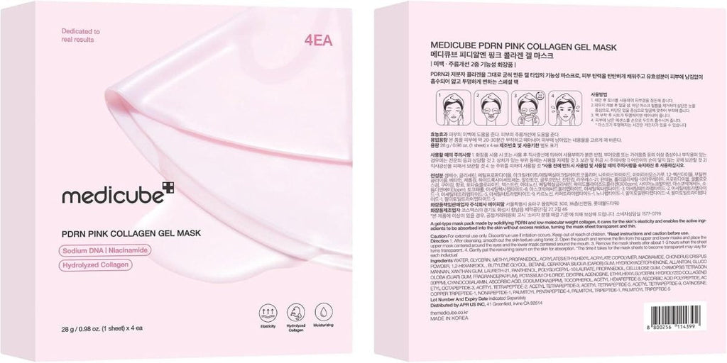 Medicube PDRN Pink Collagen Gel Mask 28g - 4 Masks