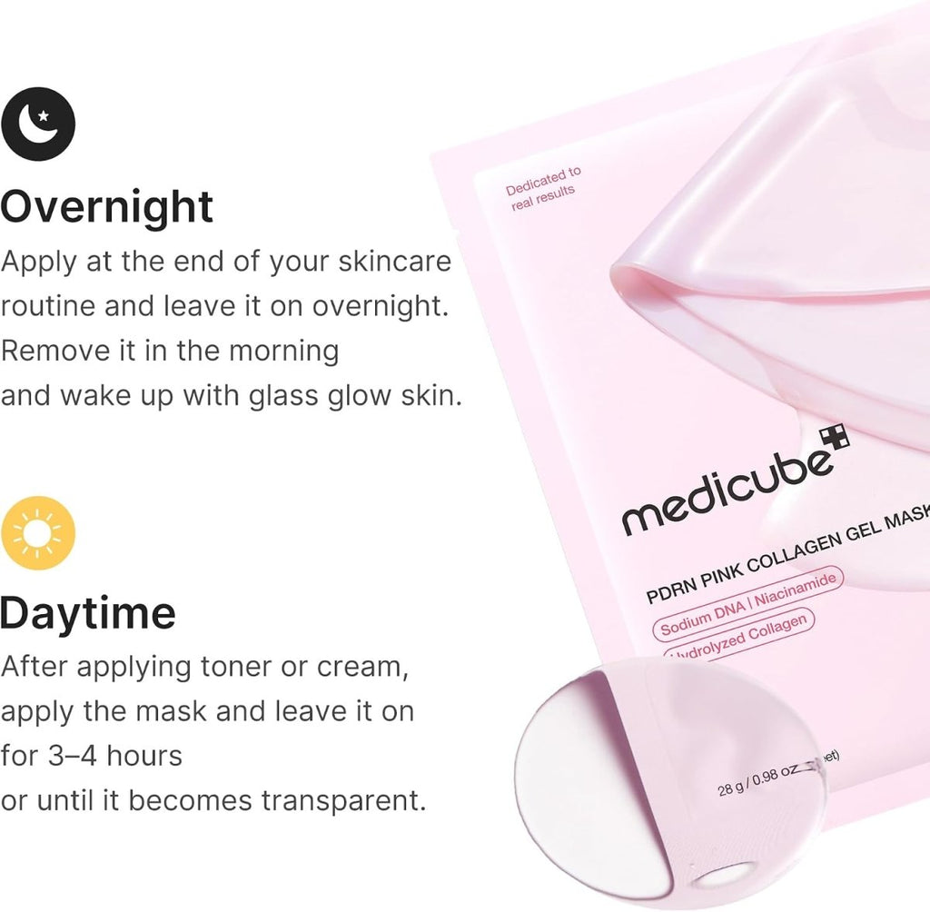 Medicube PDRN Pink Collagen Gel Mask 28g - 4 Masks
