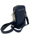 Petit Sac à bandoulière en Cuir Bleu Marine | Marie-Pierre