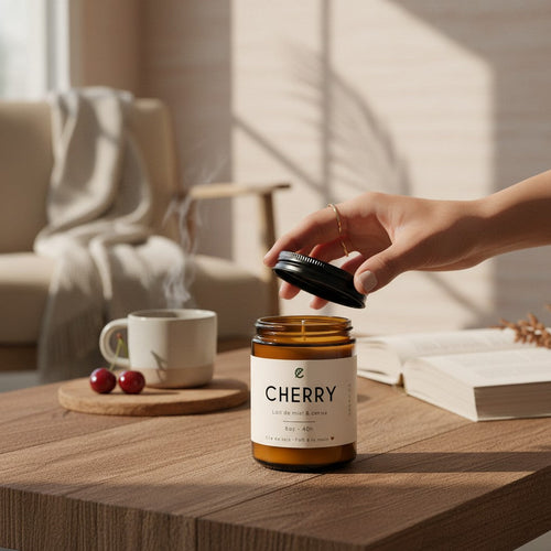 Bougie de soya CHERRY cerise et lait de miel