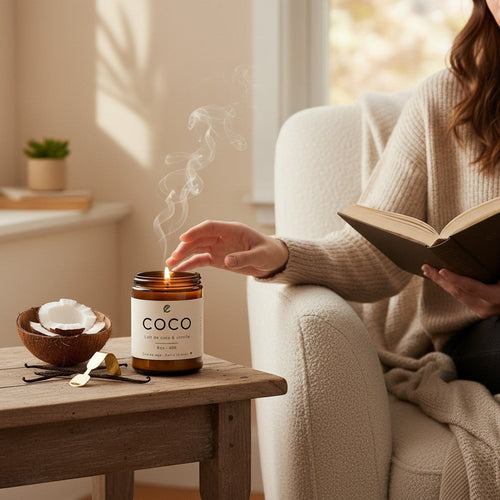 Bougie de soya COCO lait de coco et vanille