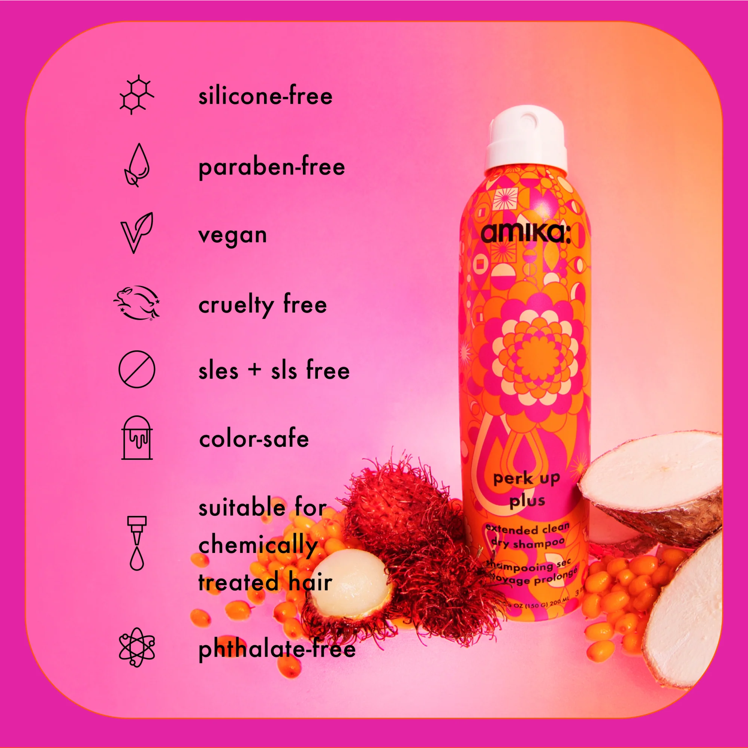 Amika Perk Up Plus Extended Clean Dry Shampoo