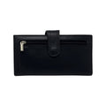 Petit Portefeuille en cuir véritable Denise, Noir