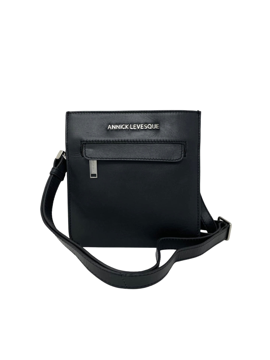 Sac à main en cuir noir | Lina