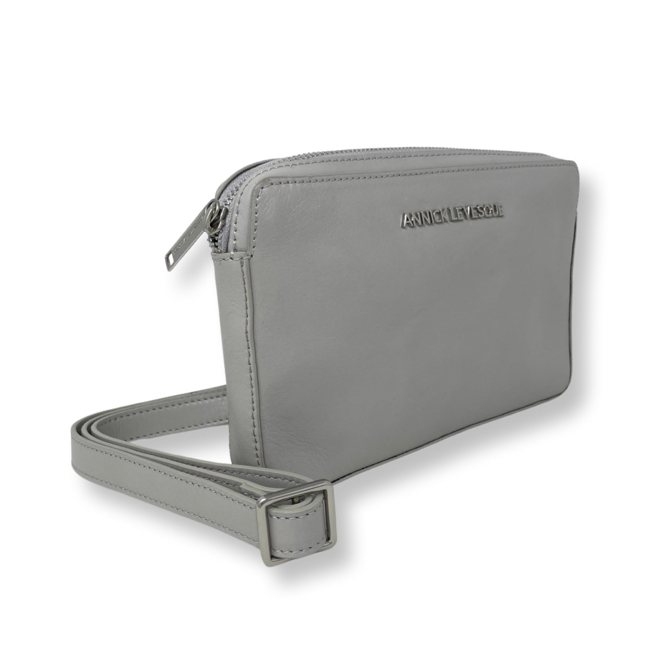 Petit sac bandoulière en cuir perlé - Annie