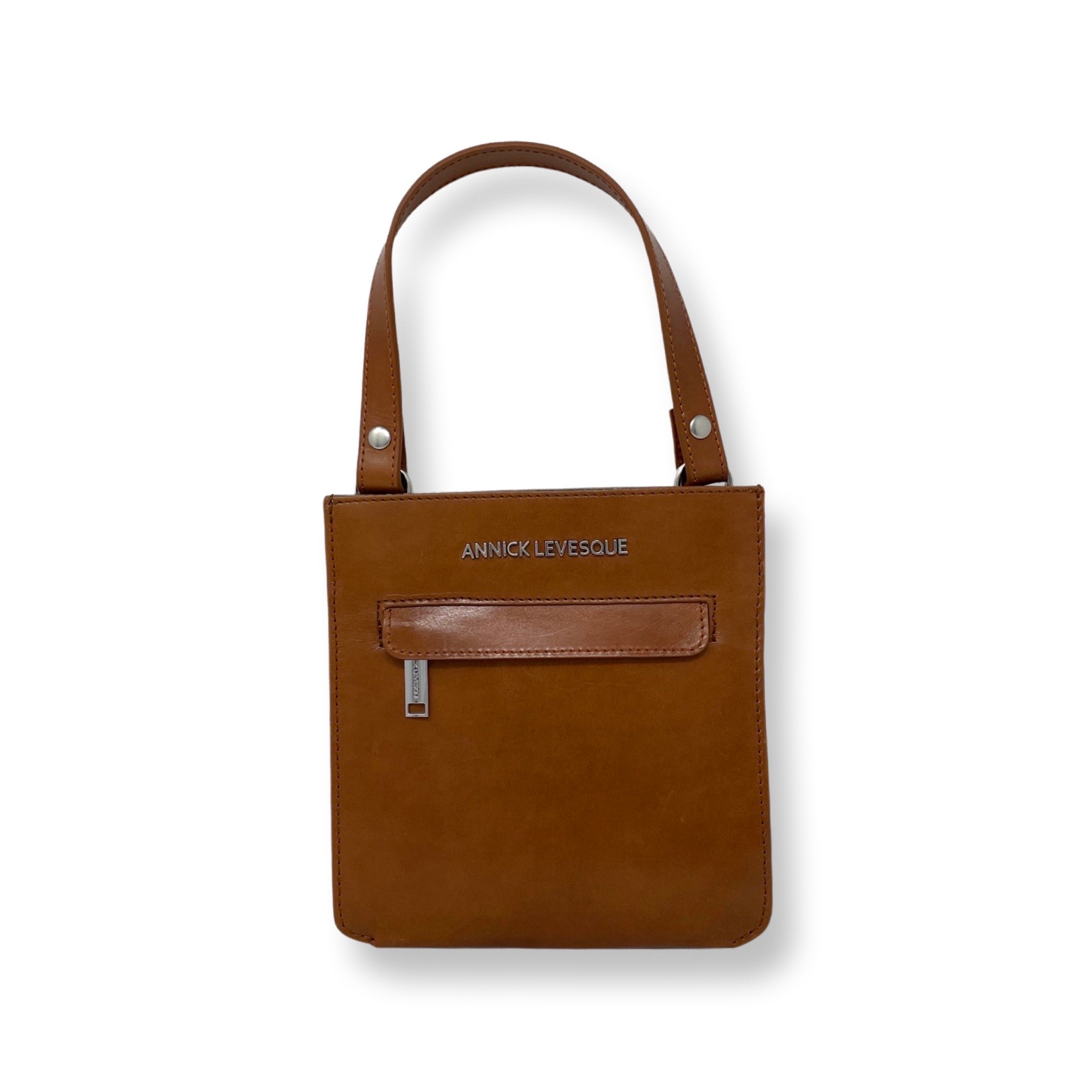 Sac à Main en Cuir véritable Cognac | Lina