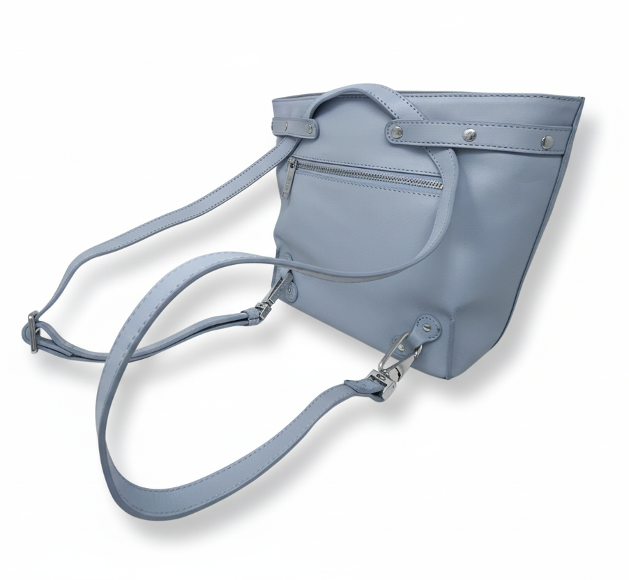 Sac en Cuir Véritable Bleu Pâle | Kelly