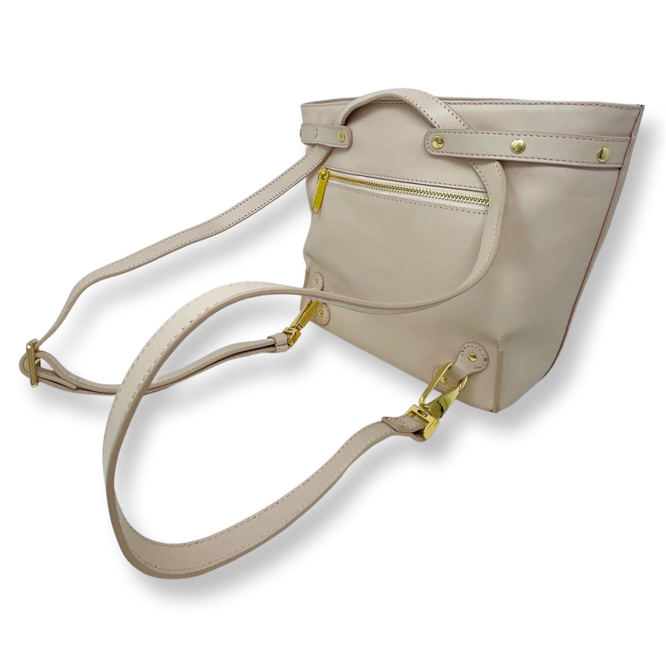 Sac en Cuir Véritable Rose Poudre | Kelly