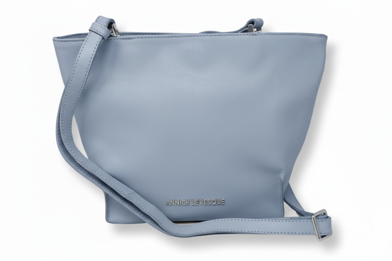 Sac en Cuir Véritable Bleu Pâle | Kelly