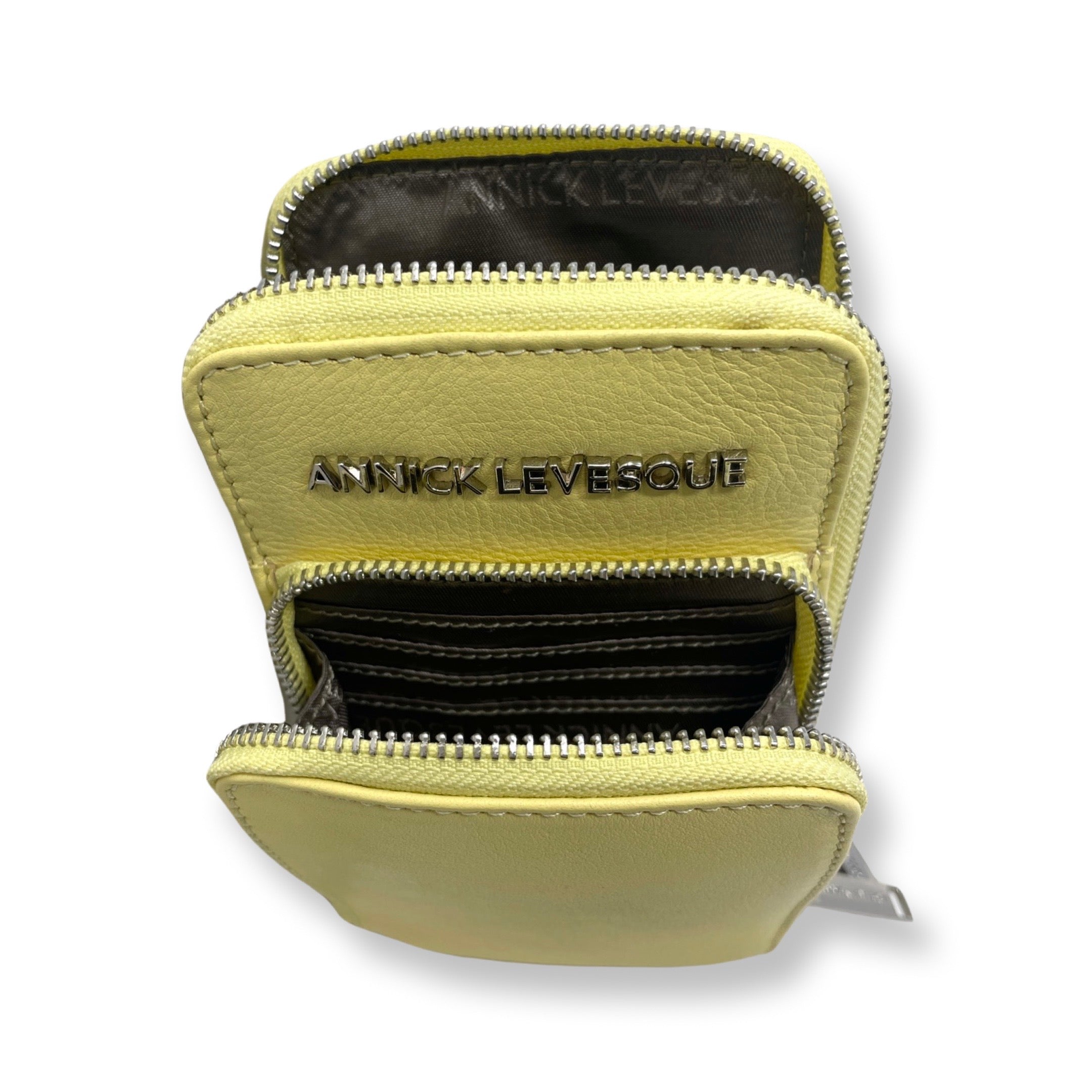 Petit Sac à Bandoulière en Cuir Jaune | Marie-Josée