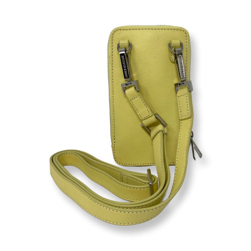 Petit Sac à Bandoulière en Cuir Jaune | Marie-Josée