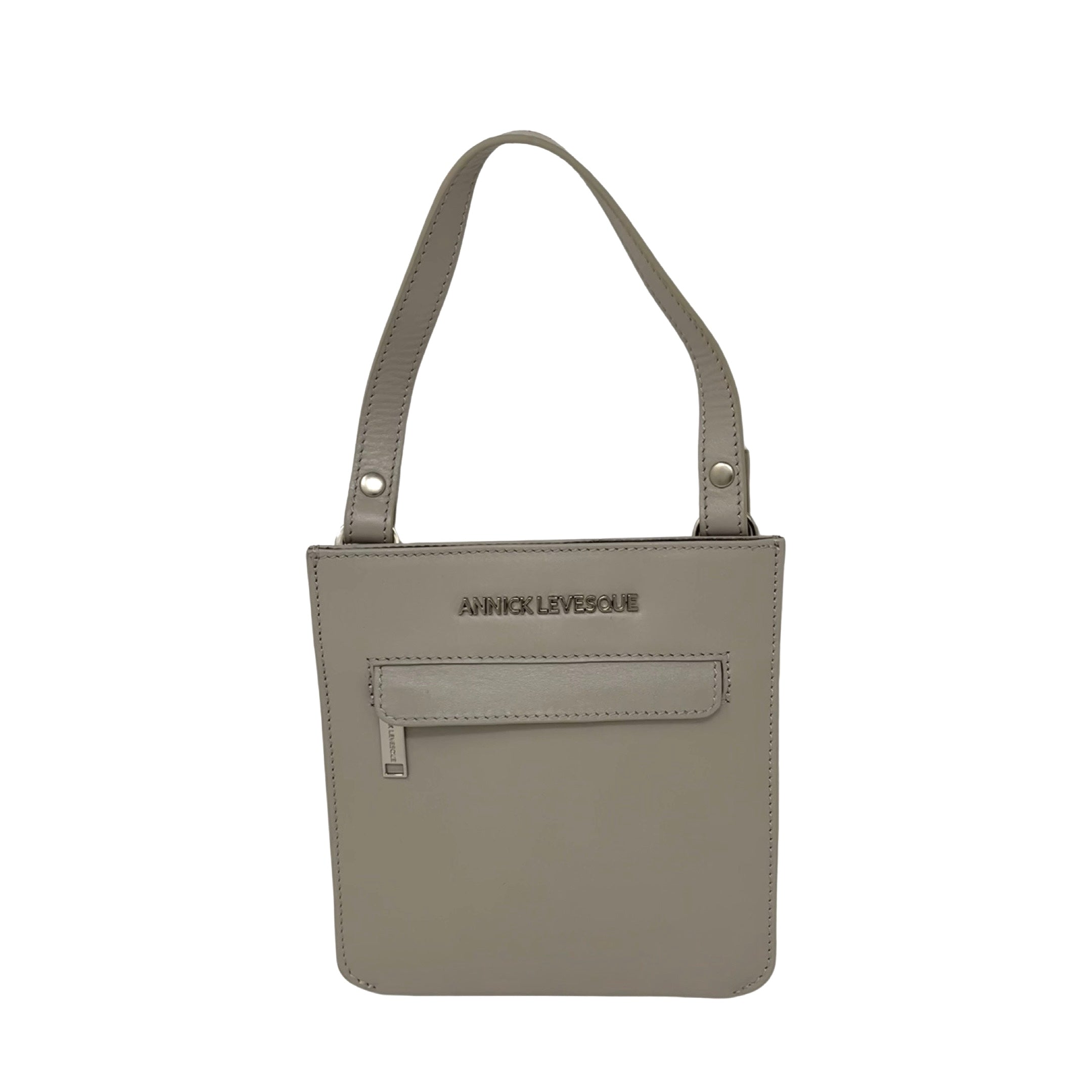 Sac à Main en Cuir véritable Perlé, Lina