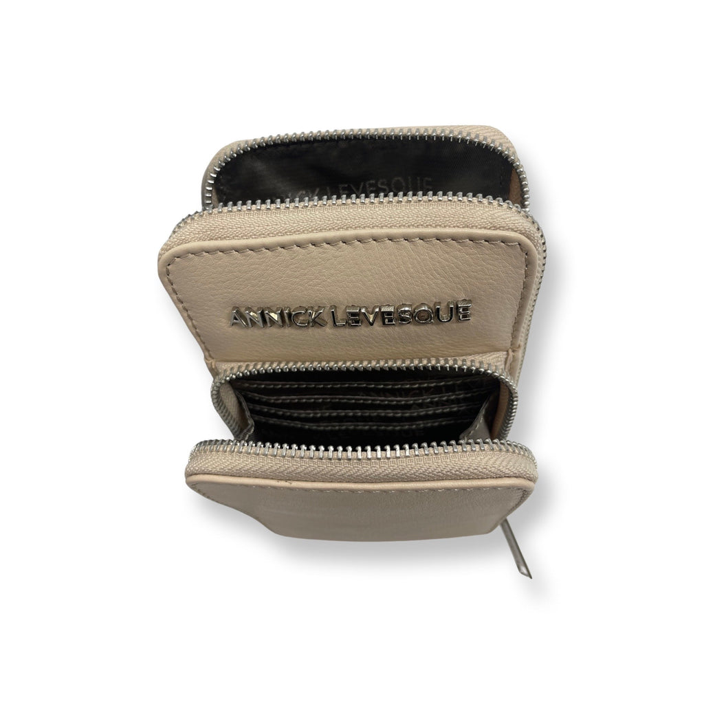 Petit Sac à bandoulière en Cuir Beige | Marie-Josée