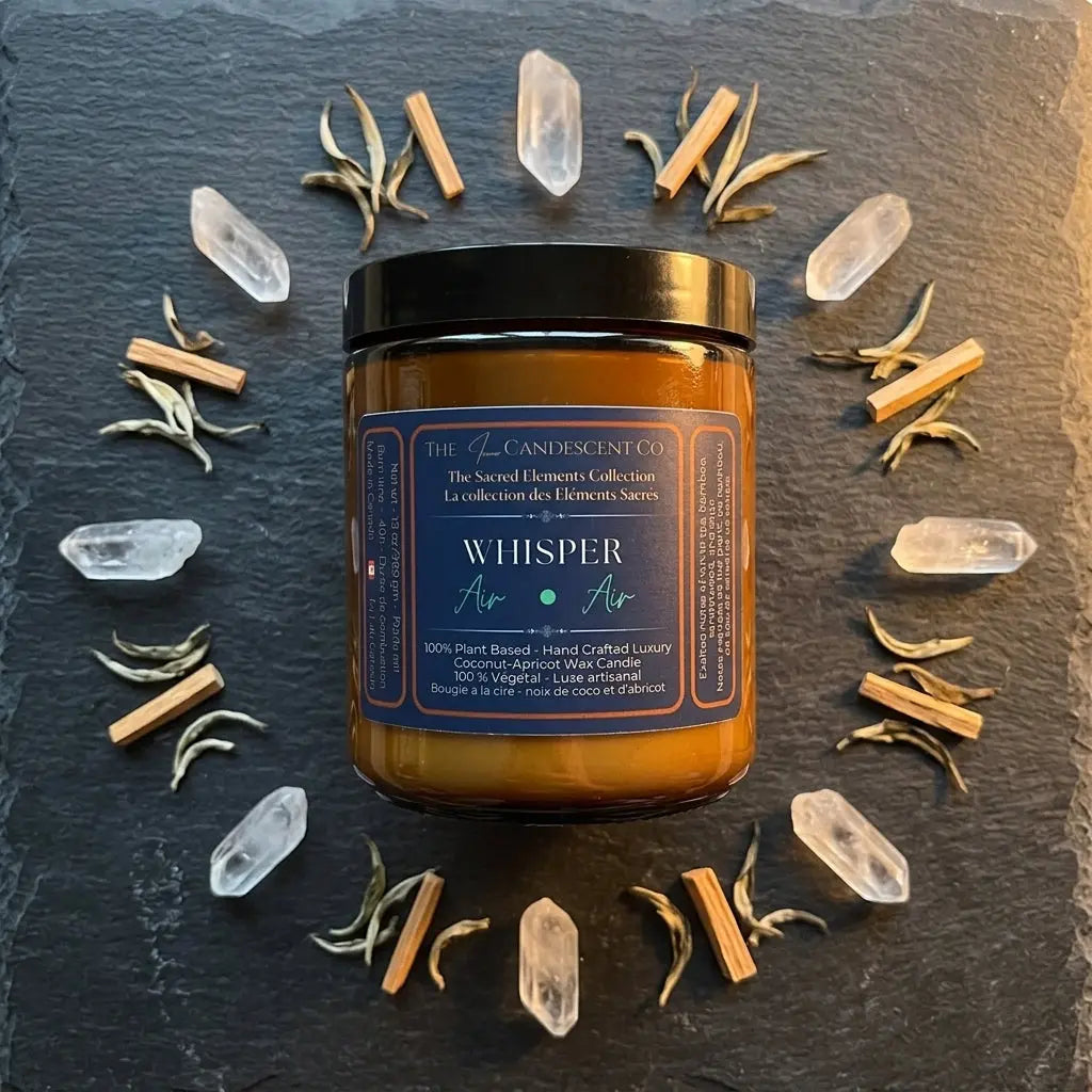 SACRED ELEMENTS COLLECTION | 5 luxury coconut apricot wax candle gift set