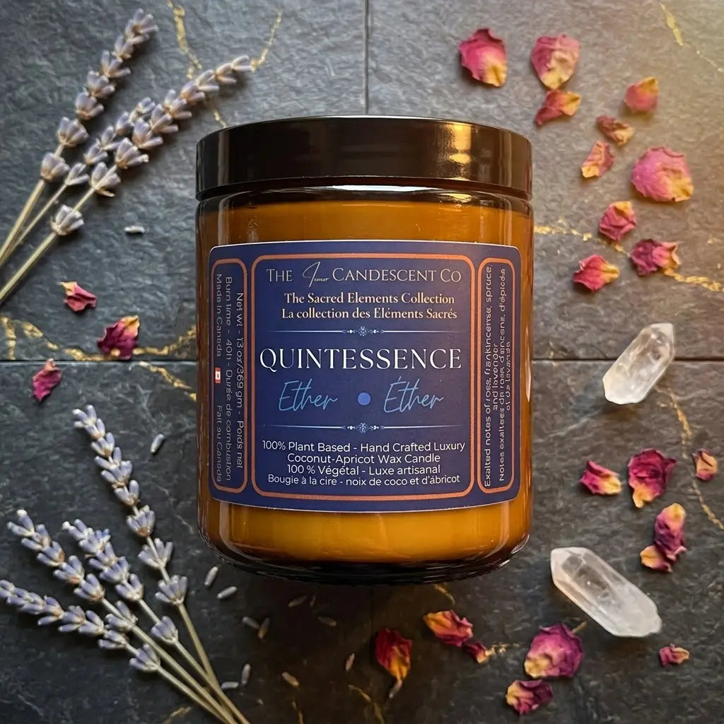 QUINTESSENCE — ETHER ELEMENT | Luminous luxury coconut apricot wax candle