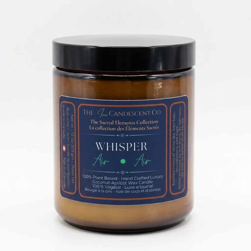 WHISPER — AIR ELEMENT | Fresh airy luxury coconut apricot wax candle