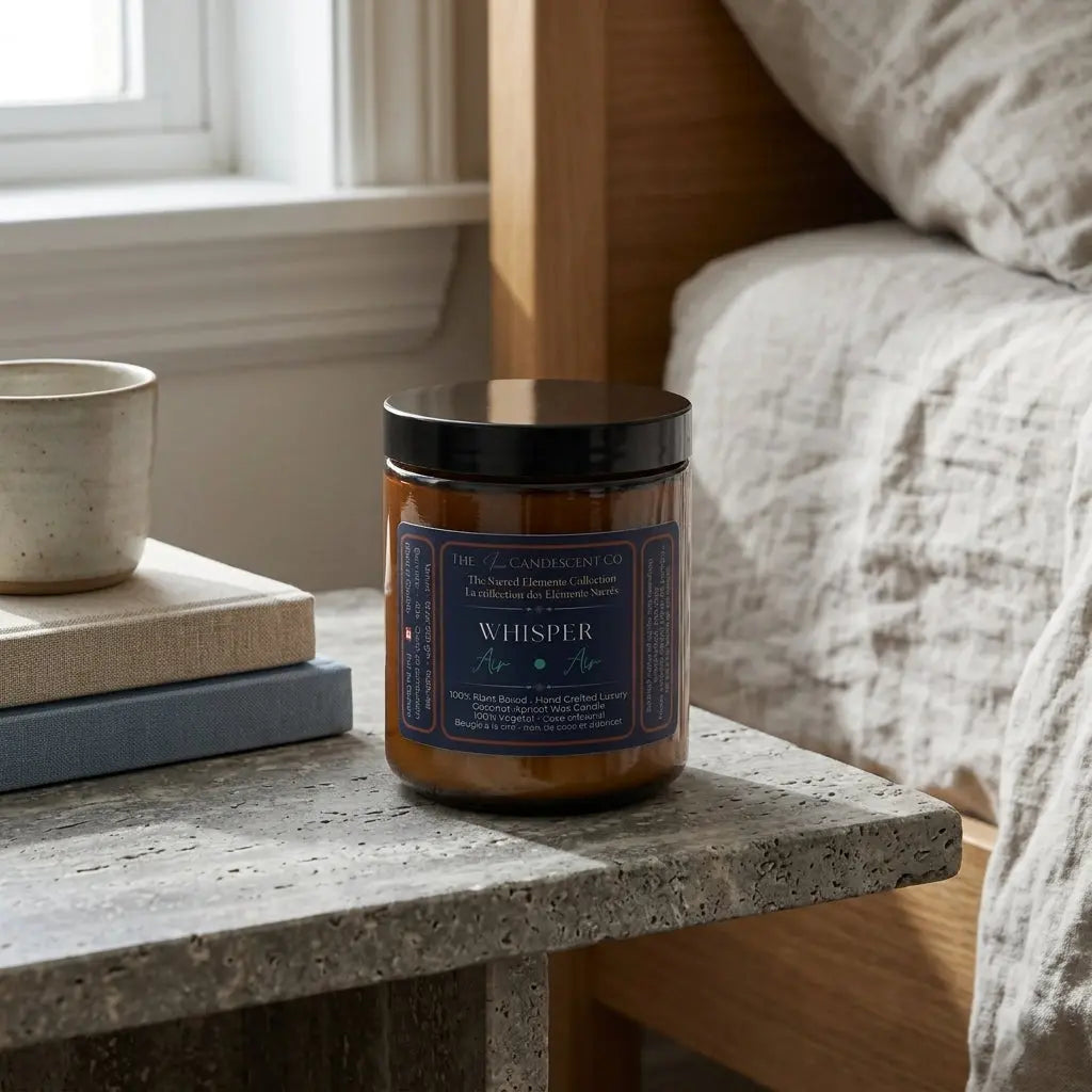 WHISPER — AIR ELEMENT | Fresh airy luxury coconut apricot wax candle