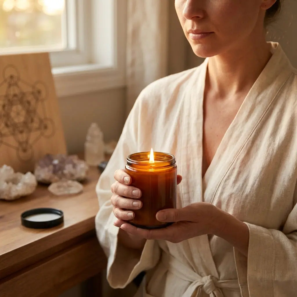 EMBER — FIRE ELEMENT | Warm spiced luxury coconut apricot wax candle