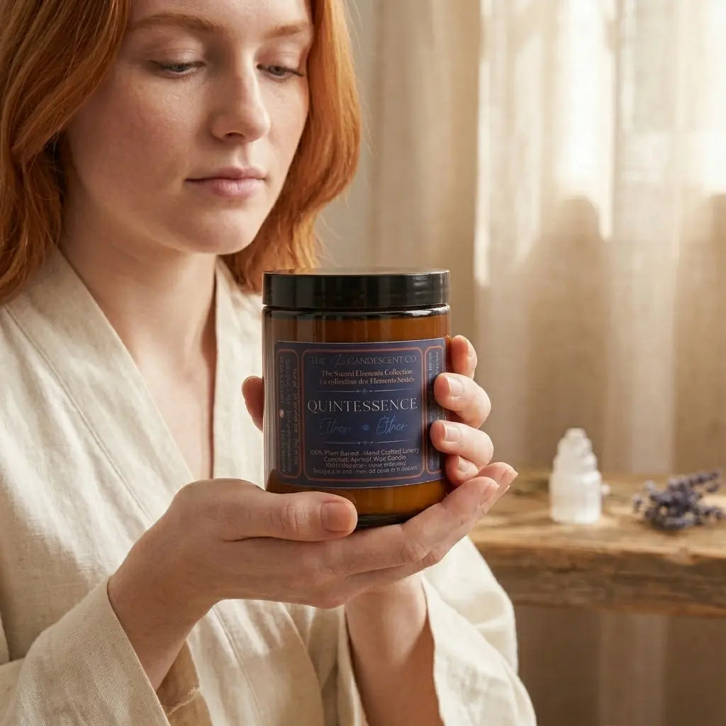 QUINTESSENCE — ETHER ELEMENT | Luminous luxury coconut apricot wax candle
