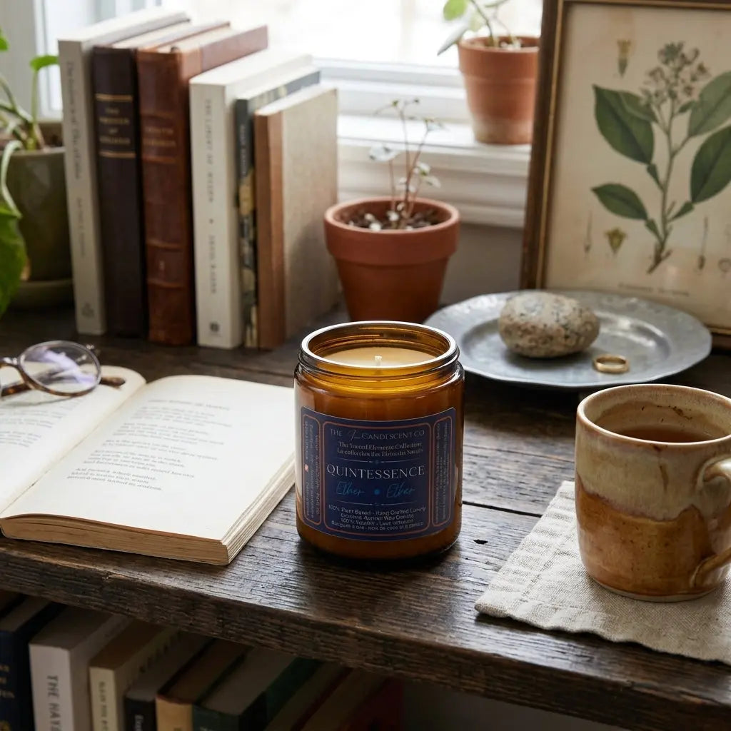QUINTESSENCE — ETHER ELEMENT | Luminous luxury coconut apricot wax candle
