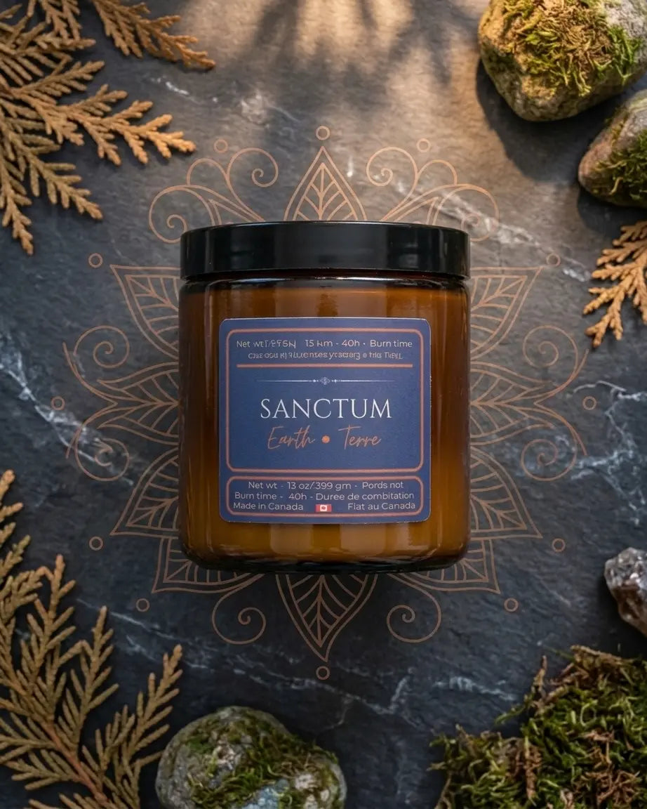SACRED ELEMENTS COLLECTION | 5 luxury coconut apricot wax candle gift set