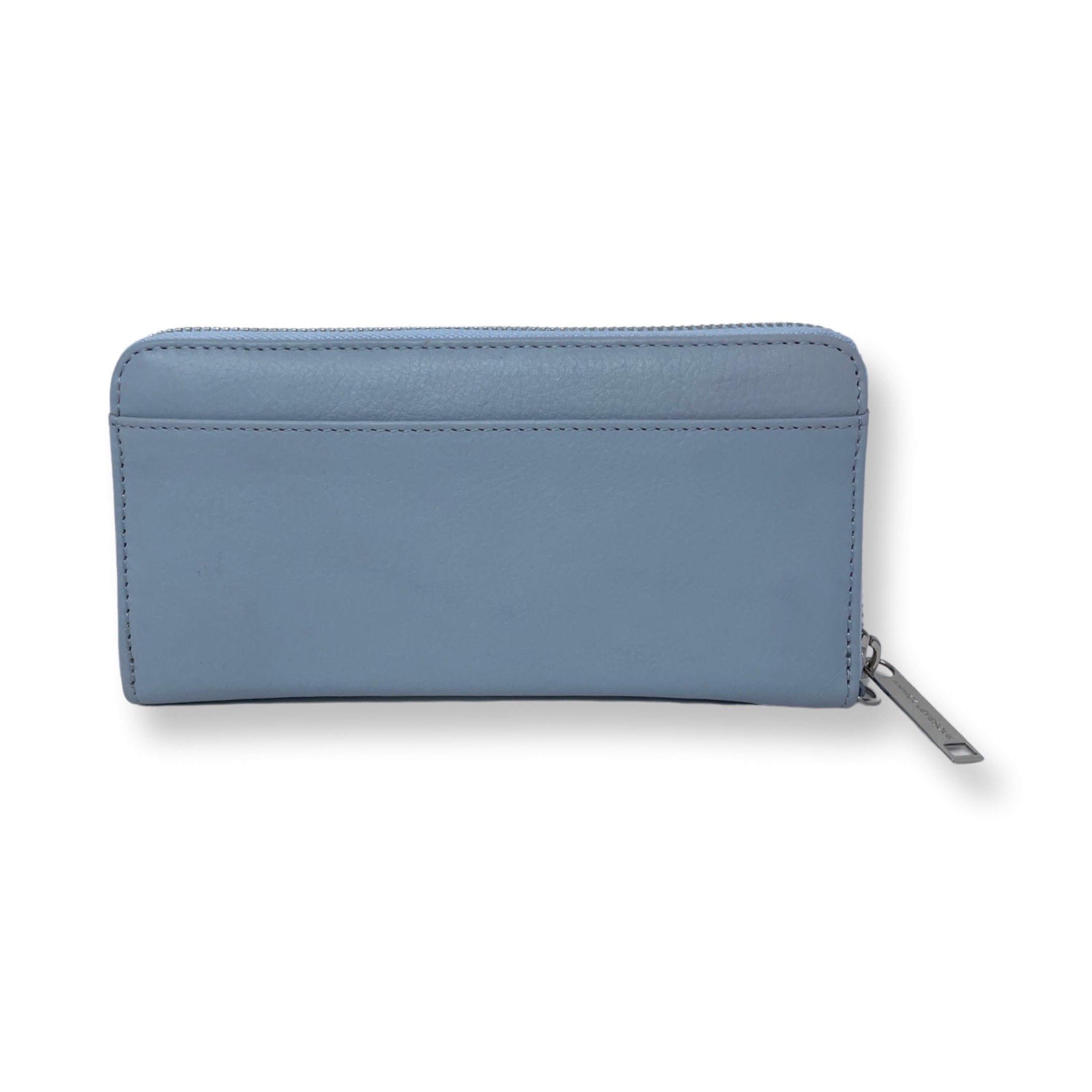 Portefeuille en cuir bleu poudre - Carla