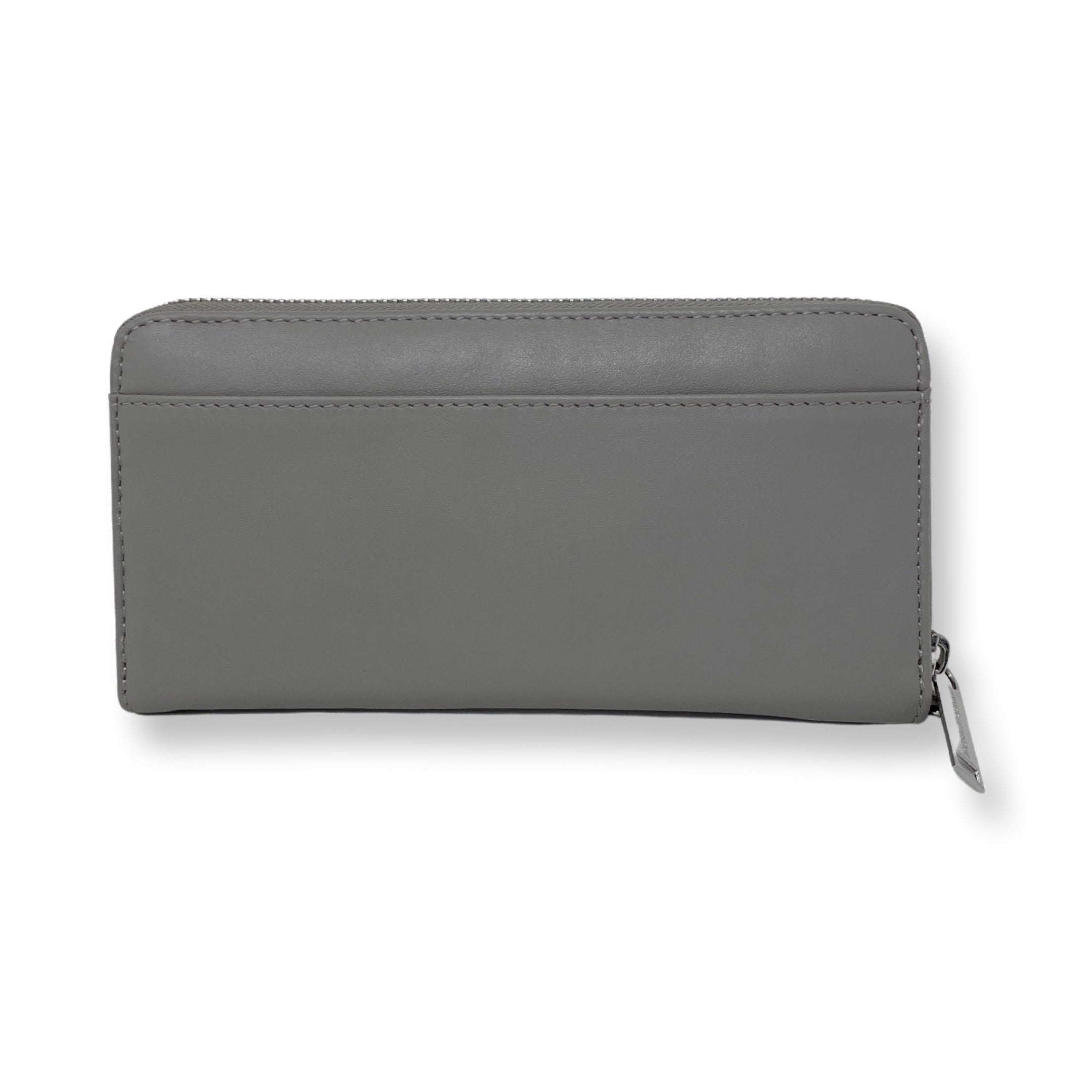Petit Portefeuille en cuir véritable Gris, Carla