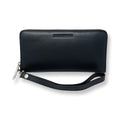 Petit portefeuille en cuir noir - Carla