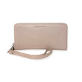 Portefeuille en cuir véritable Rose Blush, Carla