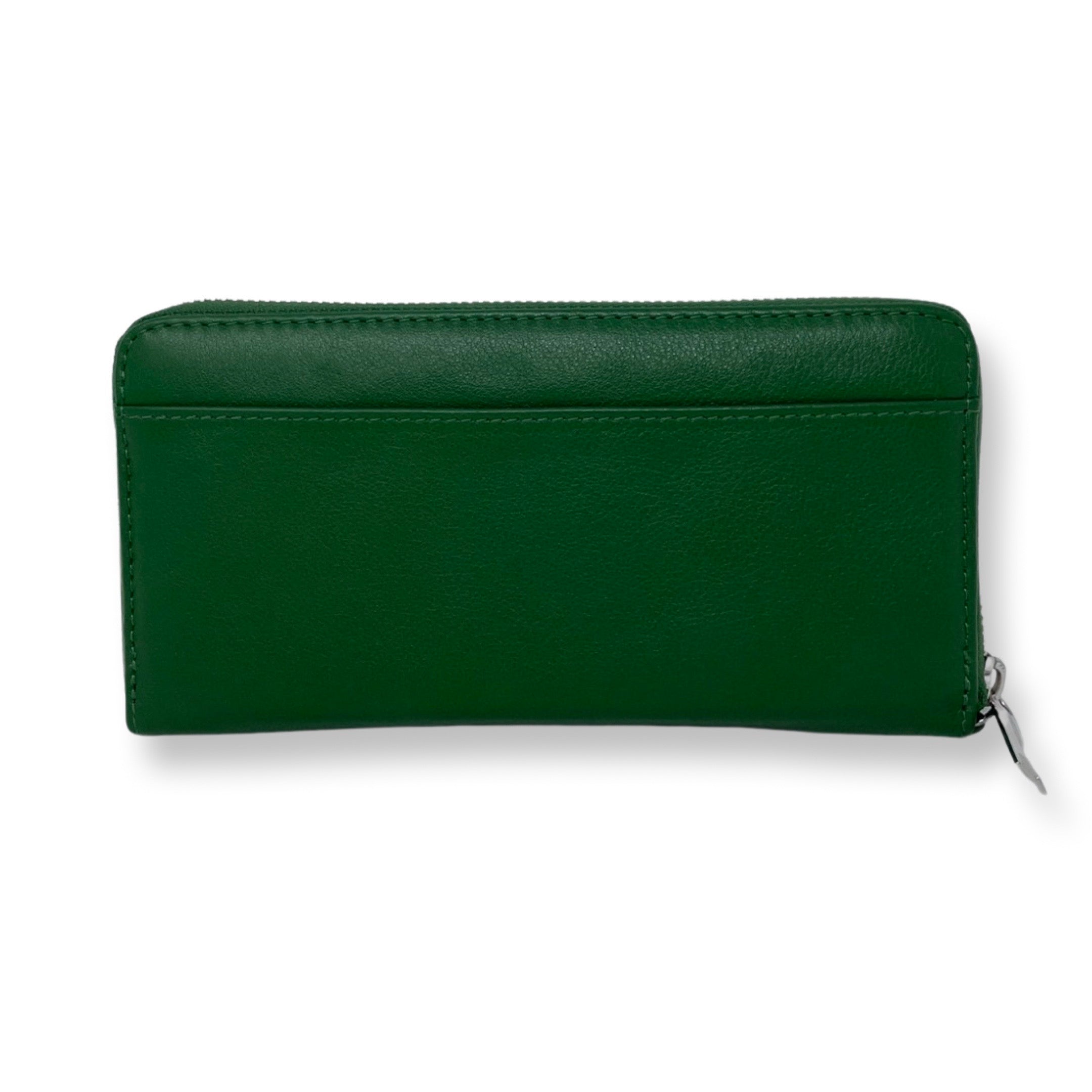 Petit portefeuille en cuir vert - Carla