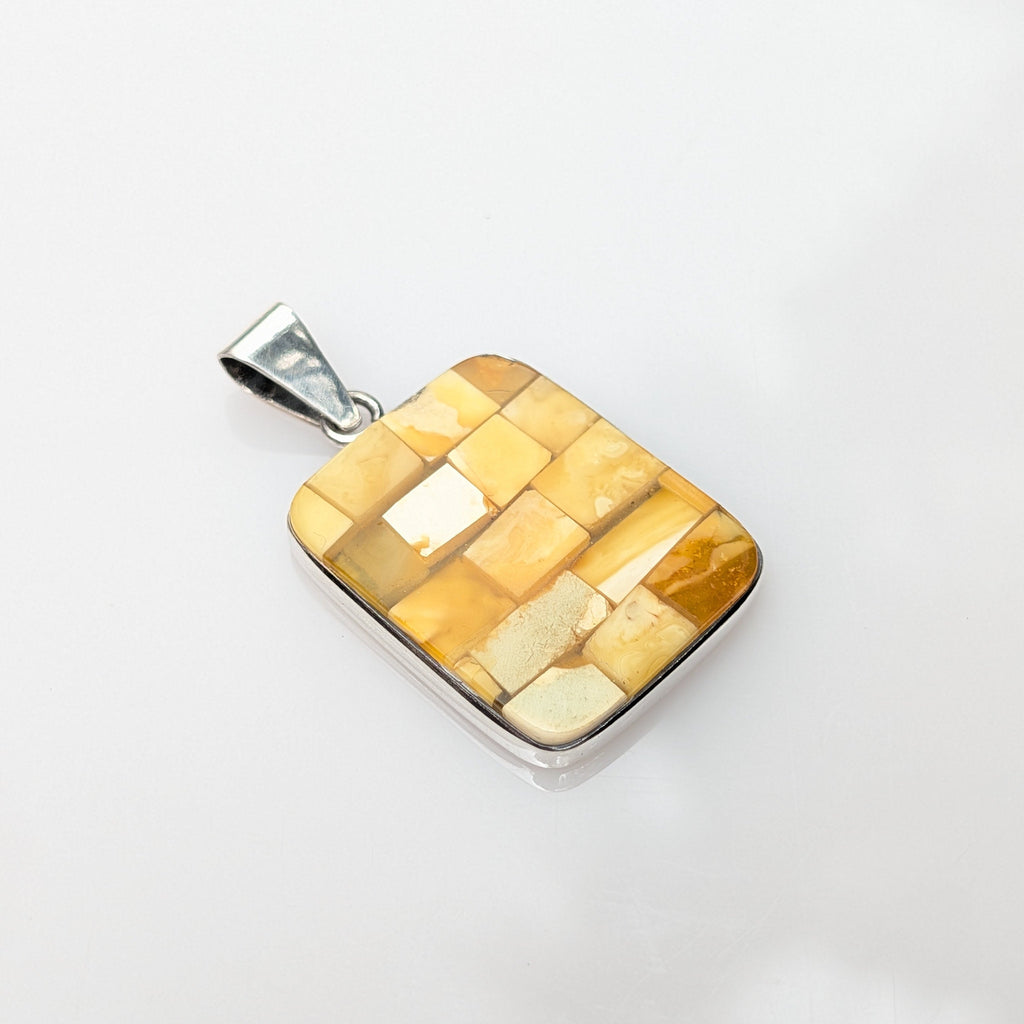 Temple of Light Pendant — Baltic Amber & Sterling Silver