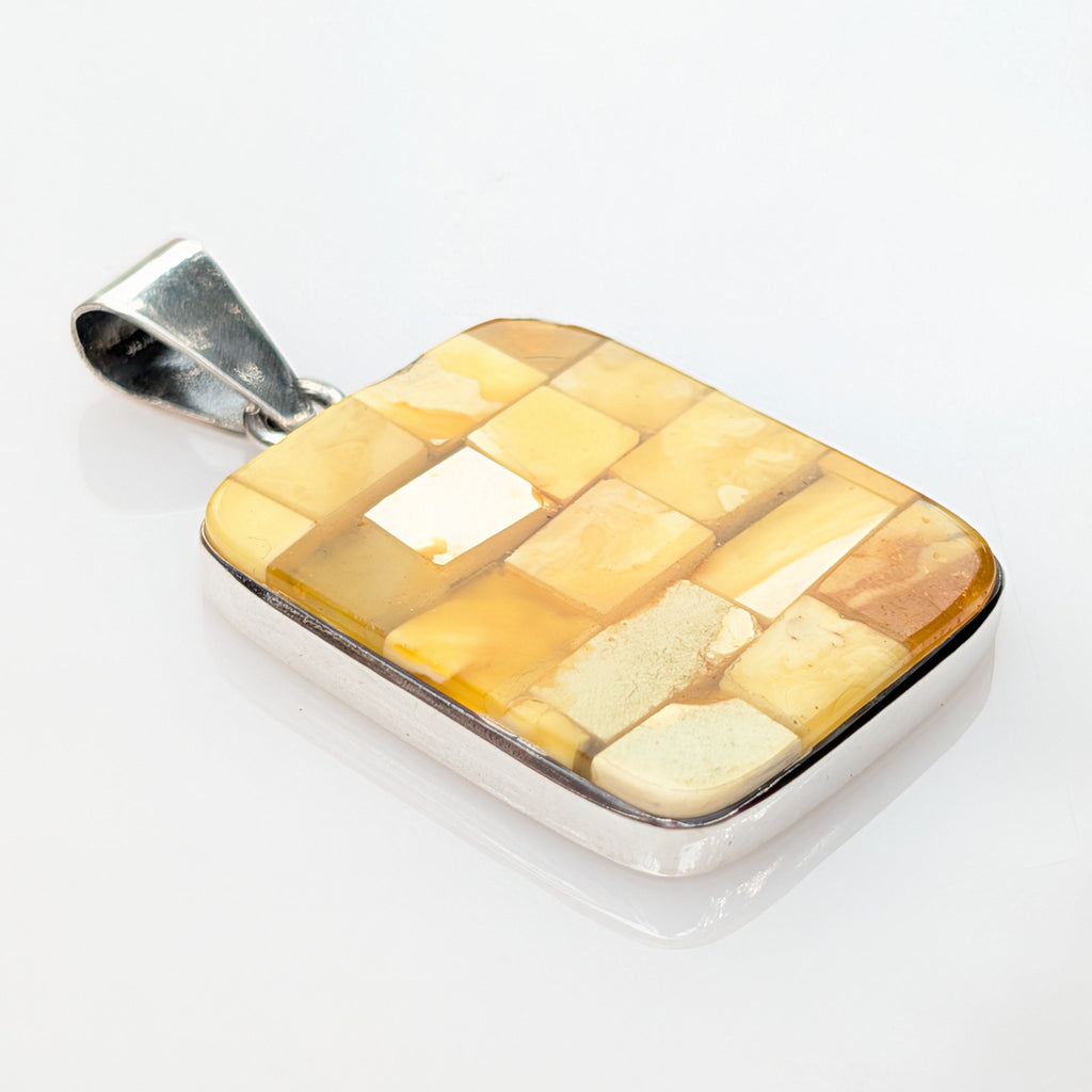 Temple of Light Pendant — Baltic Amber & Sterling Silver