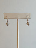 Gray Pearl Earrings — Rose Gold Fill