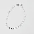 Rectangle Link Bracelet — Sterling Silver