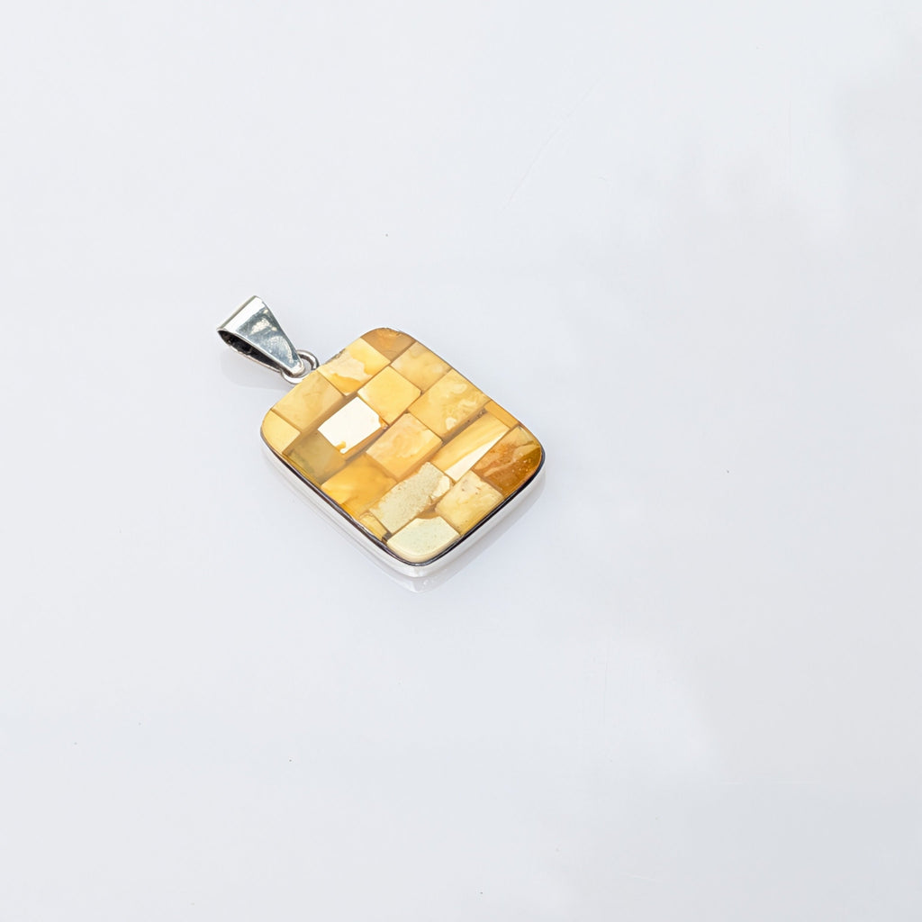 Temple of Light Pendant — Baltic Amber & Sterling Silver