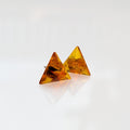 Amber Delta Studs — Baltic Amber & Sterling Silver
