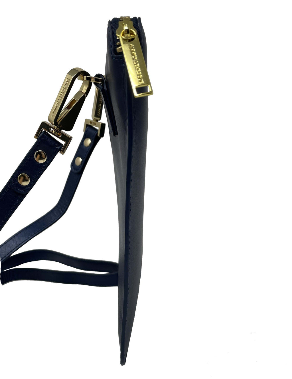 Petit Sac Bandoulière en Cuir véritable Stella, Marine