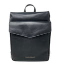 Grand Sac à dos en Cuir véritable Noir | Léanne