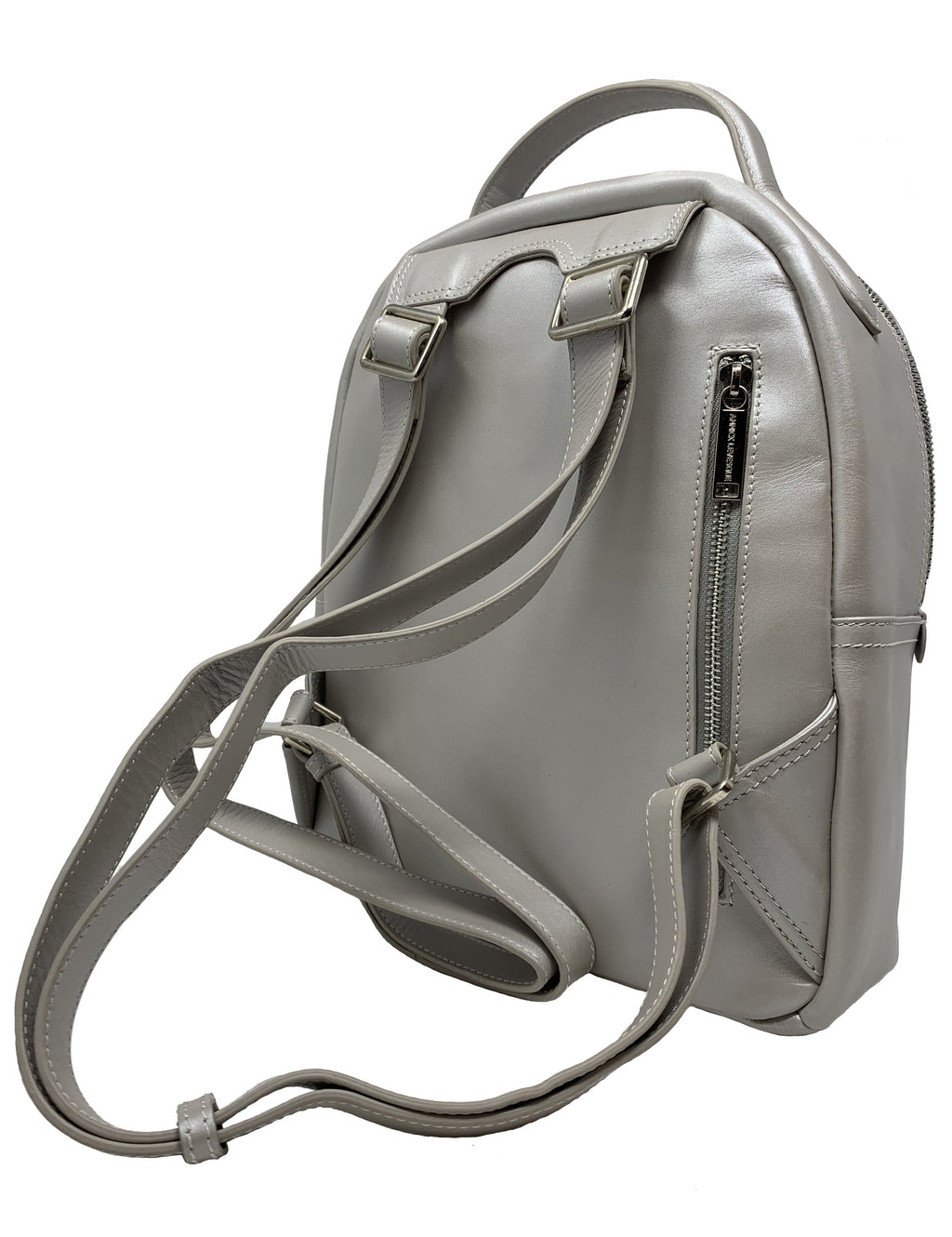 Sac à dos en Cuir véritable Perlé, Eve