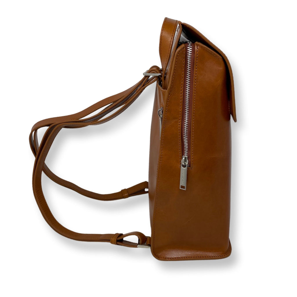 Sac à dos en cuir cognac, Antoinette