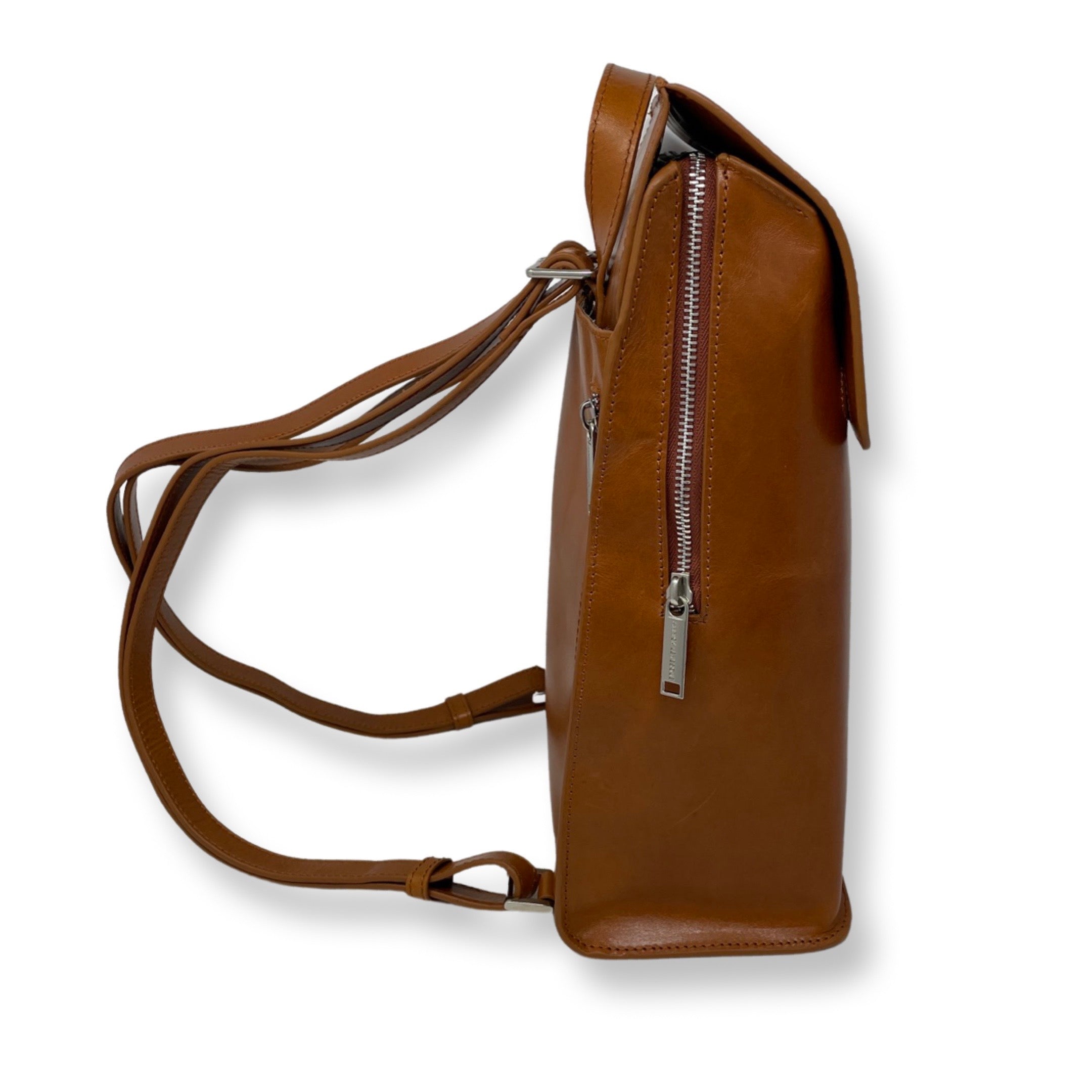 Sac à dos en cuir cognac, Antoinette