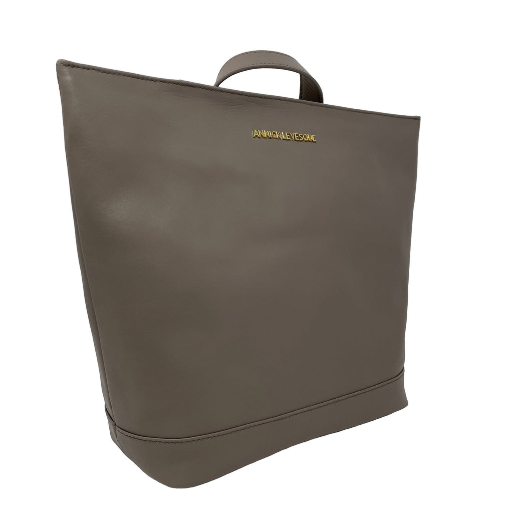 Sac à dos en Cuir Lore | Taupe