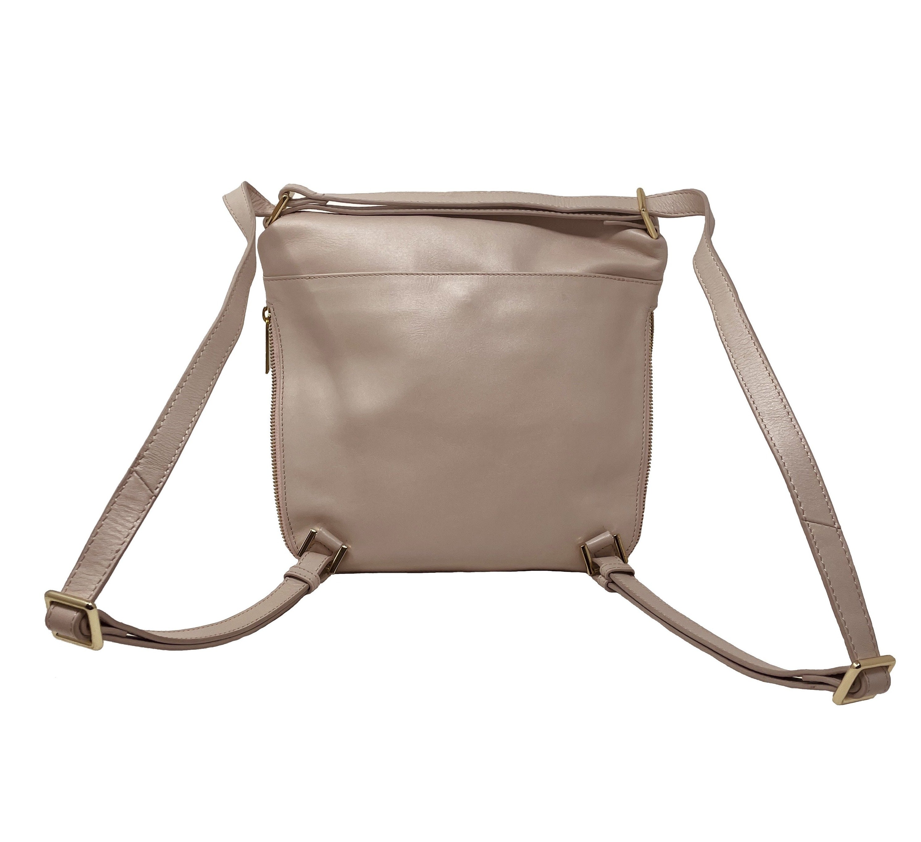 Sac à main transformable en Cuir Véritable Josée, rose blush