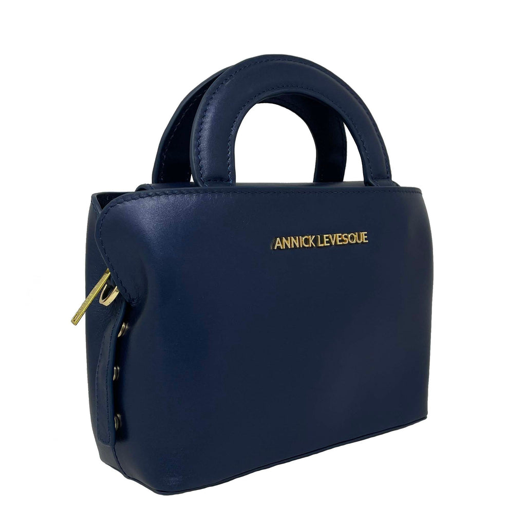 Sac à main deux en un, bleu Marine | Clarence - PRÉCOMMANDE