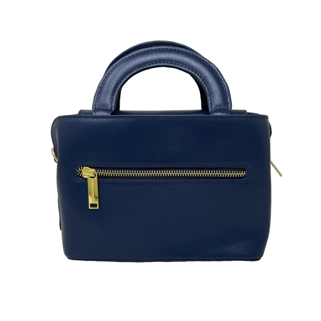 Sac à main deux en un, bleu Marine | Clarence - PRÉCOMMANDE